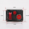 汽车改装 碳纤维面板LED点火一键启动开关多功能赛车断电开关