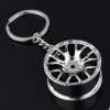创意礼品汽车改装配件钢圈轮毂金属钥匙扣广告腰挂钥匙圈链环挂件