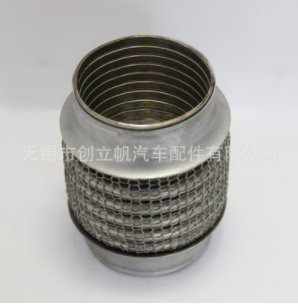 不锈钢排气波纹管编制网管汽车排气三元催化器焊接管汽车挠性管