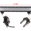 跨境货源 126W LED light bar 双排高亮工作灯 越野车中网改装灯