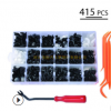 保险杠穿心钉适用于福特斯巴鲁克莱斯勒密封条铆钉415pcs盒装卡扣
