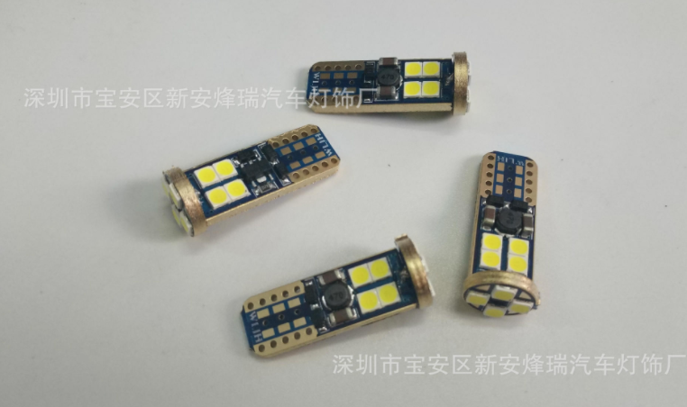 外贸LED高亮解码T10示宽灯阅读灯 室内车顶灯3030-12SMD恒流改装