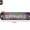 新款6灯超薄警示灯 摩托车皮卡爆闪灯12-24v通用超薄爆闪灯6LED