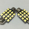 新款高亮汽车双尖36MM-16SMD-2835LED阅读灯牌照灯示宽灯后备箱灯