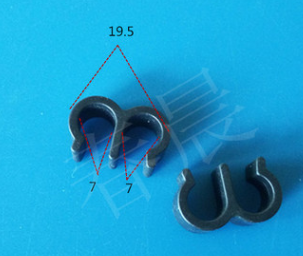 一孔二孔仨孔线束管束固定夹塑料卡扣 汽车卡扣 汽车尼龙门板扣