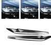 2014-2017适用于宝马新X5F15碳纤维汽车前灯眉眼睑汽车配件装饰贴