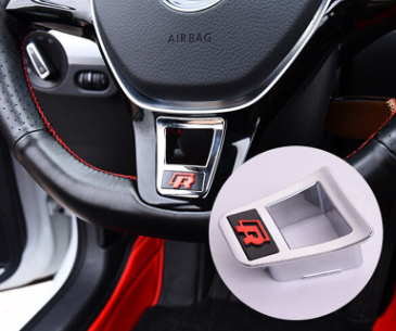 厂家订做大众方向盘亮片 卡扣式方向盘扣适用于大众汽车内饰改装