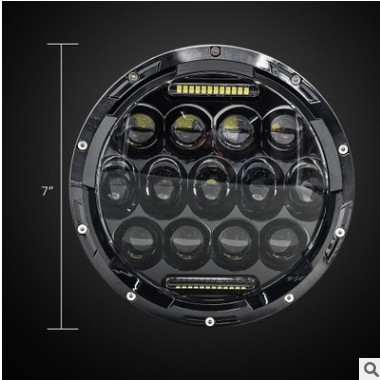 7寸Jeep牧马人汽车led前大灯 越野车改装配件 超亮远近光灯 跨境