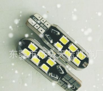 厂家直销 LED汽车车灯 示宽灯 仪表灯 T10-24SMD-2835 直插