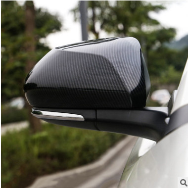 创缤 2018-19凯美瑞后视镜罩 ABS碳纤纹倒车盖 For Toyota CAMRY
