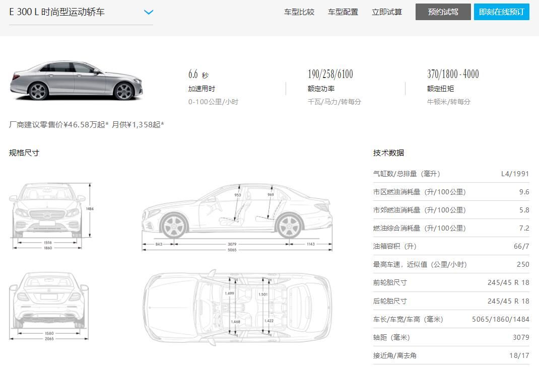 两年出头 全车原漆 您说这辆奔驰E300L时尚型运动轿车价值几何？