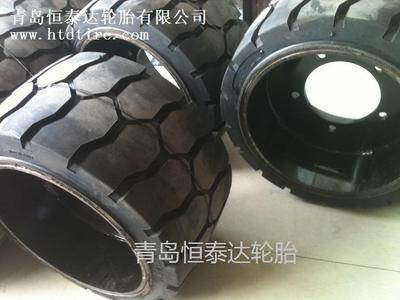 压配式实心轮胎16x5x101/2叉车轮胎_406.4x127x266.7高档实芯胎