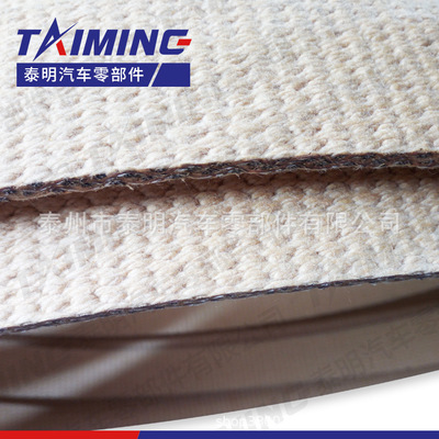 泰明摩擦材料 供应树脂编织刹车带 制动带，含铜丝