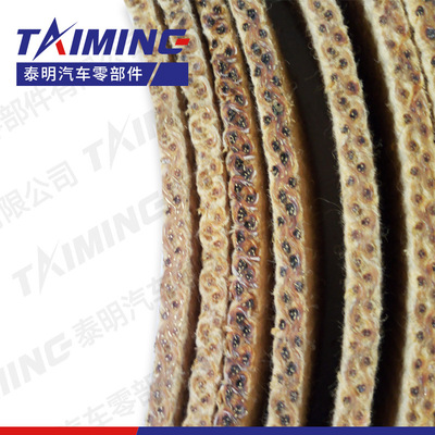 泰明摩擦材料 供应各类编织刹车带，树脂型含铜丝，性能可靠。