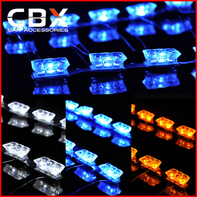 【CBX】通用型隐形泪眼 行车灯带转向 LED三色泪眼日行灯装饰灯