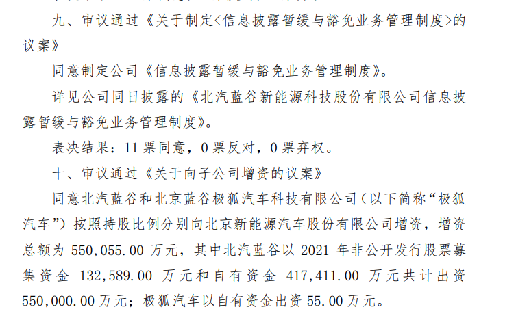 输血55亿!北汽新能源生存危机暂解