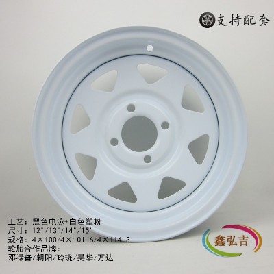 14*5 14*5.5 14*6 4*100 4*101.6 4*114.3拖车钢圈轮辋