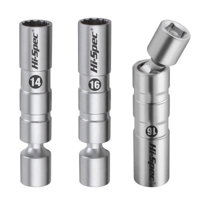 台湾新款 火花塞套筒万向型超薄磁性14mm16mm火花塞中飞扳手工具图5