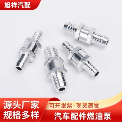 汽车配件燃油泵单向止回阀6/8/10/12mm铝合金车船手油泵配件图2
