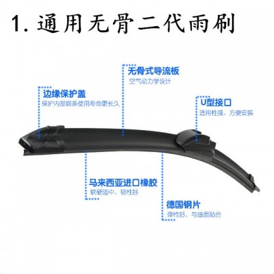适用吉利缤越 博瑞 GE 博越 帝豪EV GL GS e专用雨刷雨刮片器图3