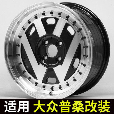 适用于大众标vw普桑桑塔纳旅行捷达前卫春天伙伴铝轮毂钢圈改装图4