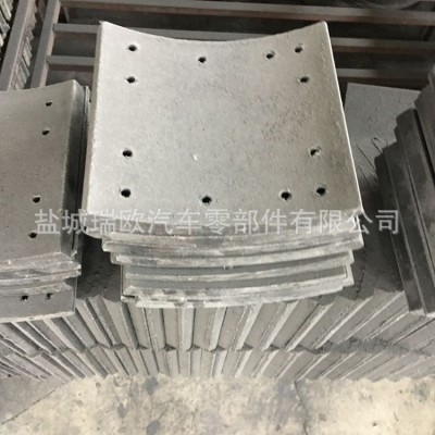 重型卡车刹车片制动蹄摩擦片,制动衬片brake lining WVA 19036/37图2