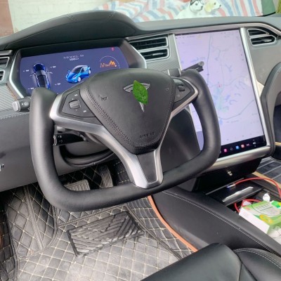 工厂批发适用于14-21款特斯拉model S X yoke 方向盘个性改装图3