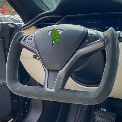 工厂批发适用于14-21款特斯拉model S X yoke 方向盘个性改装图2