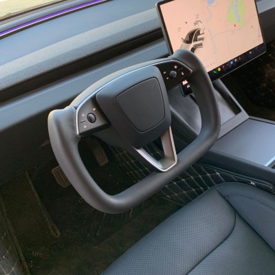 适用焕新版Model3改装YOKE方向盘升级毛豆3新款Tesla改装配件图3