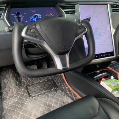 适用于Tesla特斯拉Model3/Y/S/X改装碳纤维Yoke方向盘图2