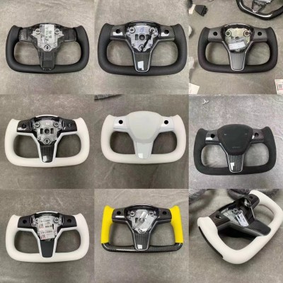 适用于Tesla特斯拉Model3/Y/S/X改装碳纤维Yoke方向盘图4