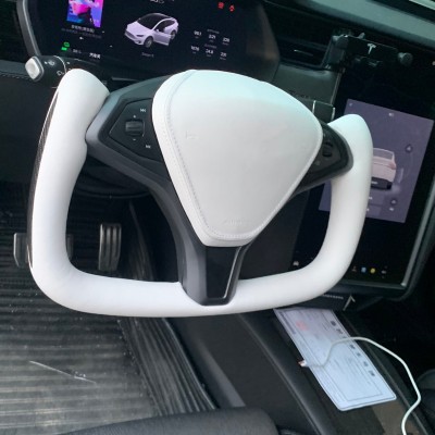 适用于Tesla特斯拉Model3/Y/S/X改装碳纤维Yoke方向盘图3