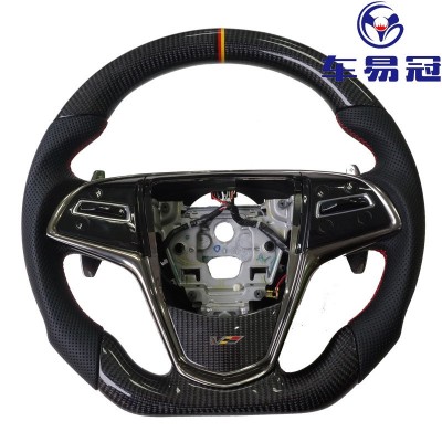 适用于凯迪拉克ATSL XTS CT6 XT456 原车改装升级碳纤维方向盘图5