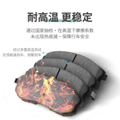 工厂直销散热快耐高温D1222/D1293刹车片摩擦块适用于凯美瑞前