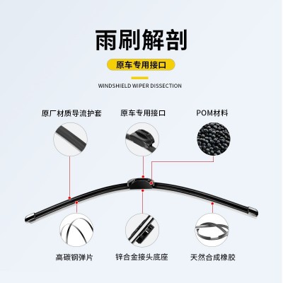 适用丰田卡罗拉雨刮器凯美瑞雷凌花冠威驰RAV4汉兰达雨刷 胶条原装图2