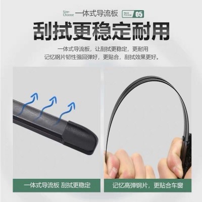 适用于马自达3专用汽车雨刮片无骨雨刷器新款老款前窗配件雨刷胶图5