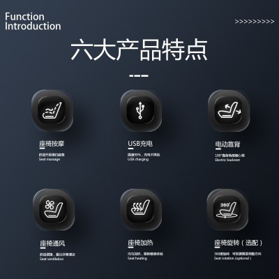 汽车电动座椅通用奔驰威霆/腾势D9/GL8传祺M8改装AV埃尔法航空座图2