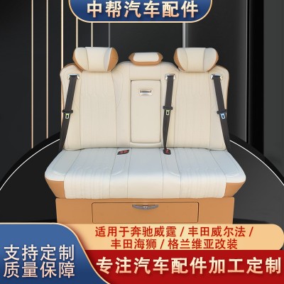 商务车威霆传祺M8GL8大通G10岚图腾势D9后排改装升级阿尔法沙发床图3
