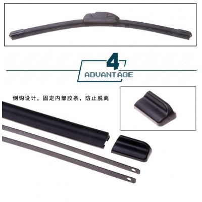 厂家直销通用型高品质雨刷器二代通用无骨雨刷U型雨刮器雨刷 雨刮图4