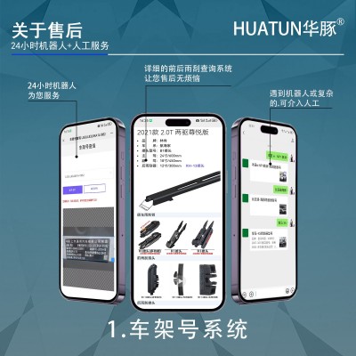 跨境热销汽车后窗无骨雨刮器高品质静音耐用挡风多功能雨刷片胶条图3