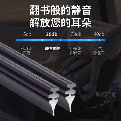 适用于零跑T03雨刮器适用有骨静音胶条20年23年款高清专用雨刷图3